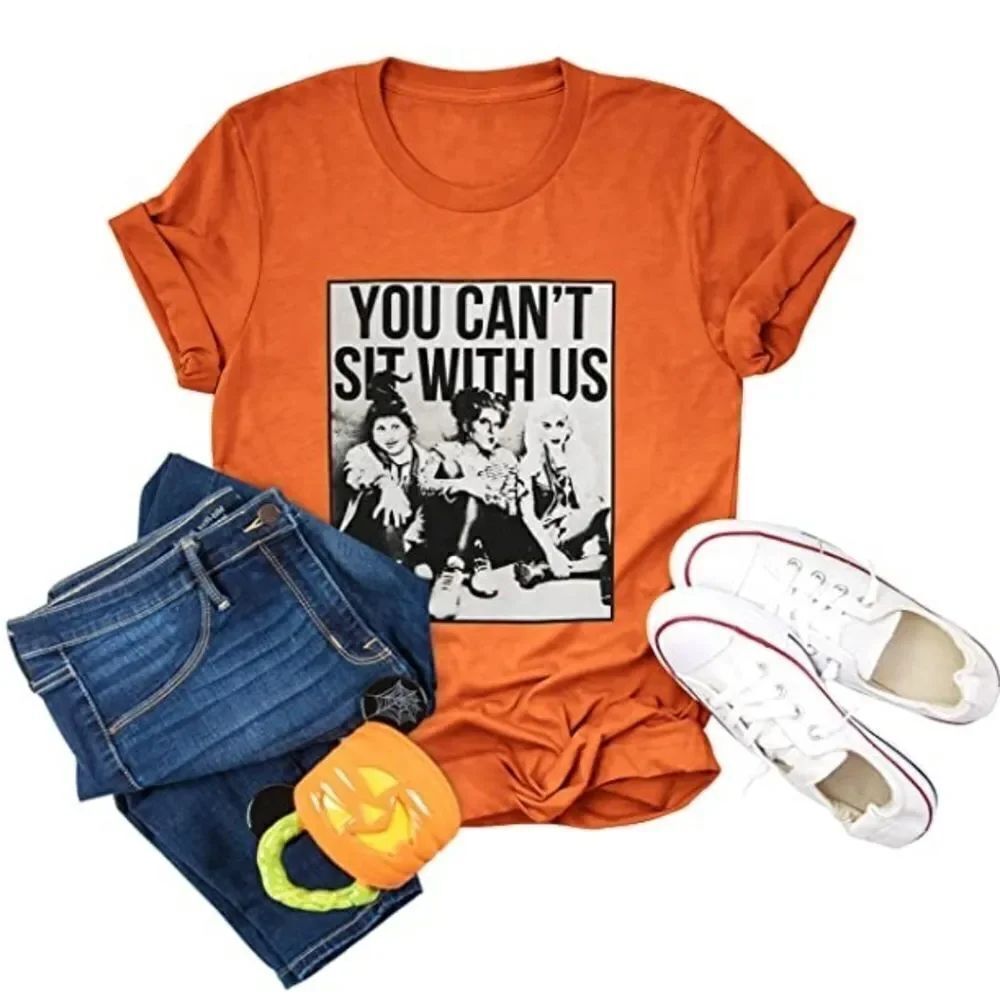 New Women's Large Hocus Pocus Sanderson Sisters You Can't Sit With Us T-…